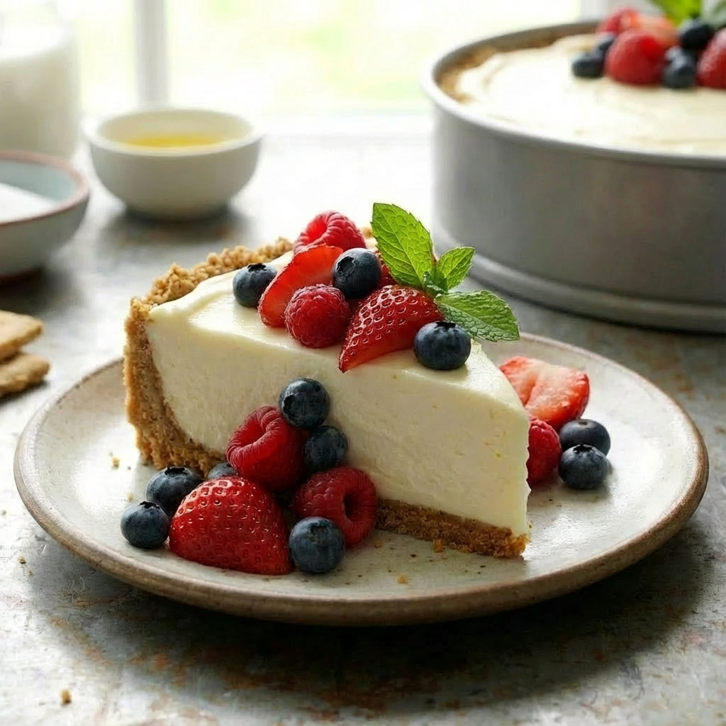 No-Bake Cheesecake: The Easiest, Creamiest Dessert with 6 Ingredients