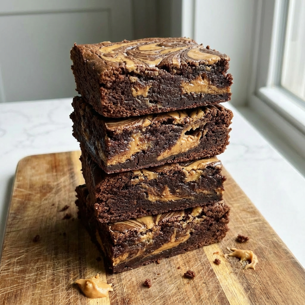 Peanut Butter Brownies: The Ultimate Swirled Fudgy Dessert