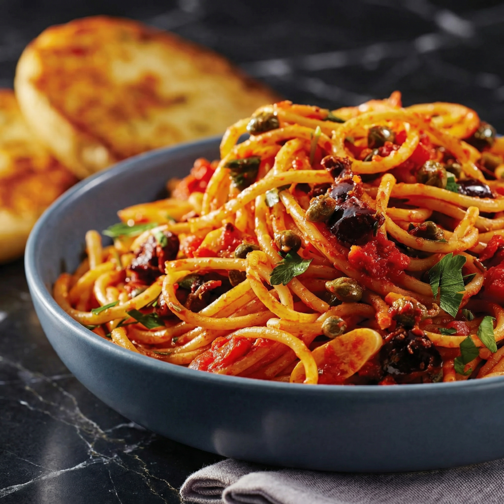 Bold, Briny, and Bursting with Flavor: How to Make Classic Pasta Puttanesca at Home