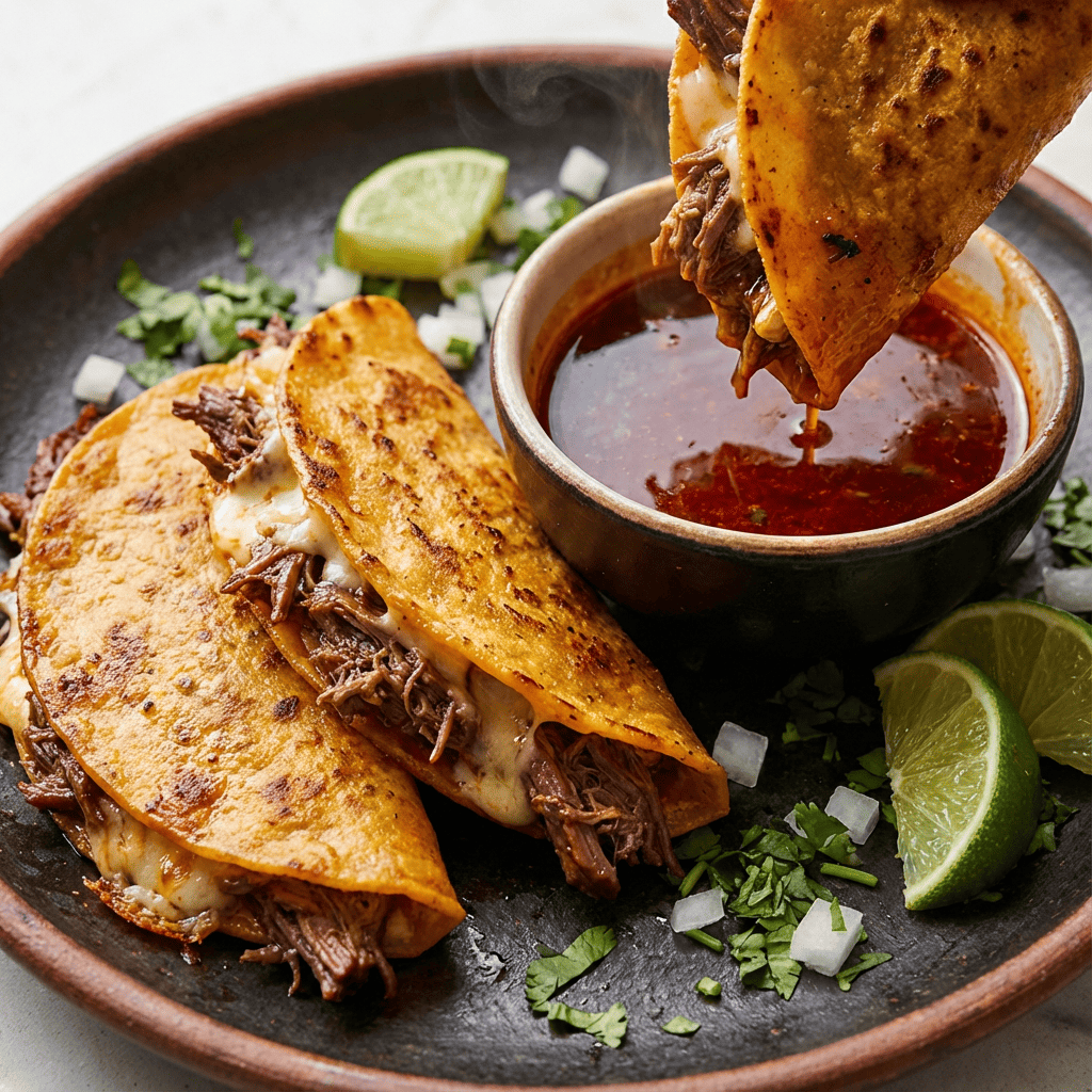 Easy Beef Birria Tacos (Consommé & Quesabirria)