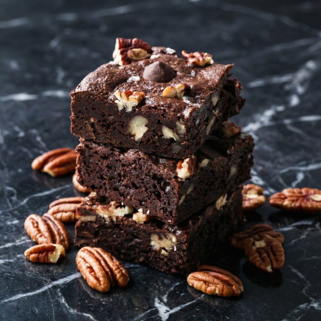 Fudgy Brownies with Pecans: Rich, Nutty and Decadent