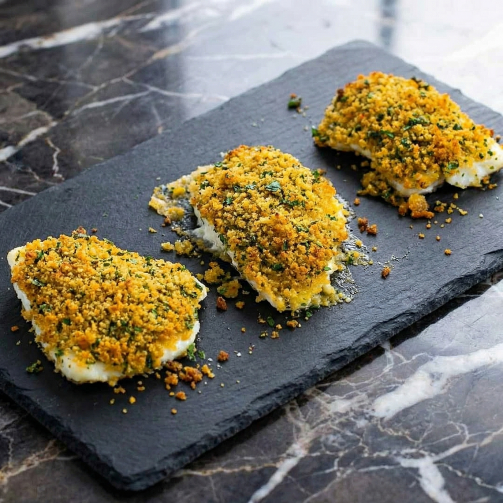 Herb Crusted Baked Cod