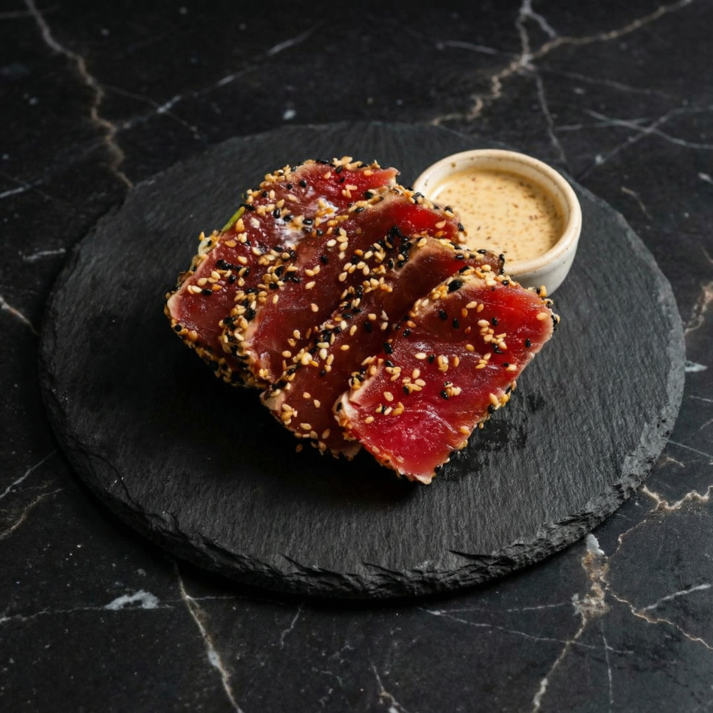 Seared Tuna Steaks with Sesame Crust