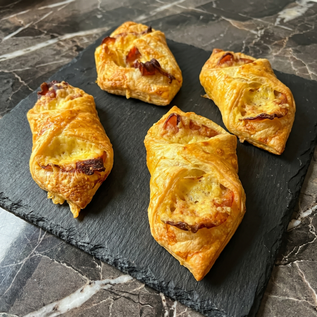 Bacon and Cheese Turnovers (Puff Pastry Pockets of Joy)